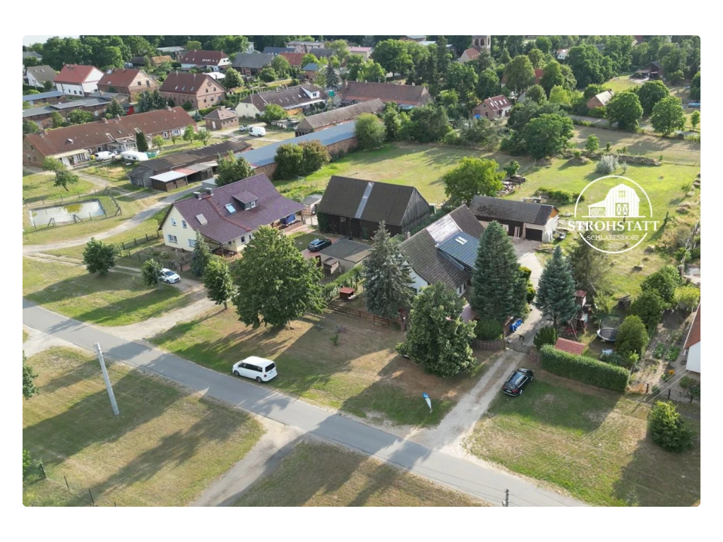 Strohstatt Schlabendorf FeWo Spreewald Lage